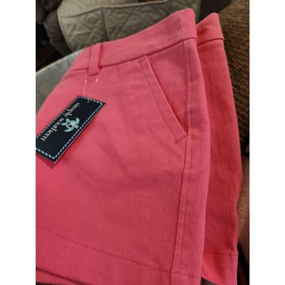 NWT Simply Southern pink shorts with embroidered turtle on the right back pocket - Picture 6 of 6